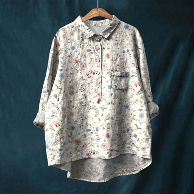 Floral Elegance Women's Shirt by Liesa
