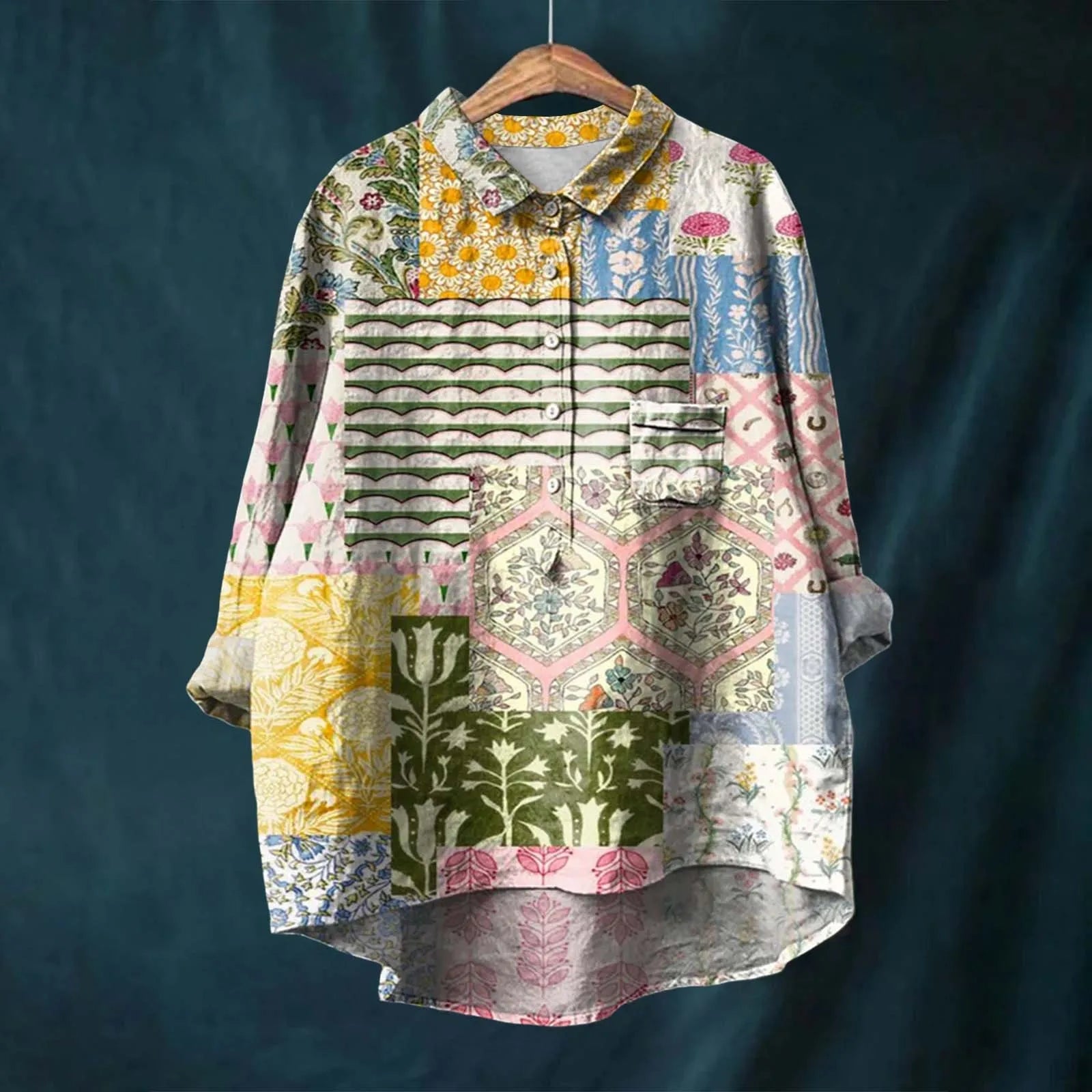 Floral Elegance Women's Shirt by Liesa