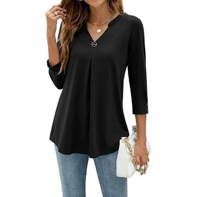 V-Neck Elegant Top by Elena