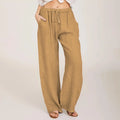 Julia - Soft Cotton-Linen Blend Trousers