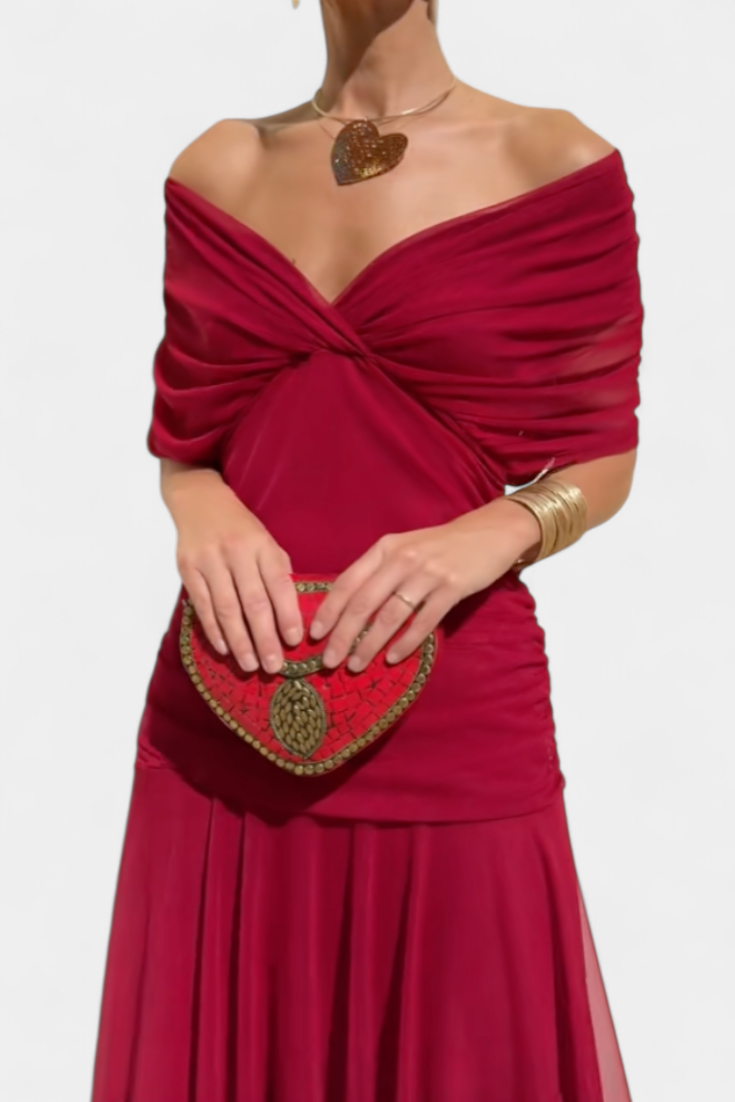 Athene | Classic Off-Shoulder Maxi Dress