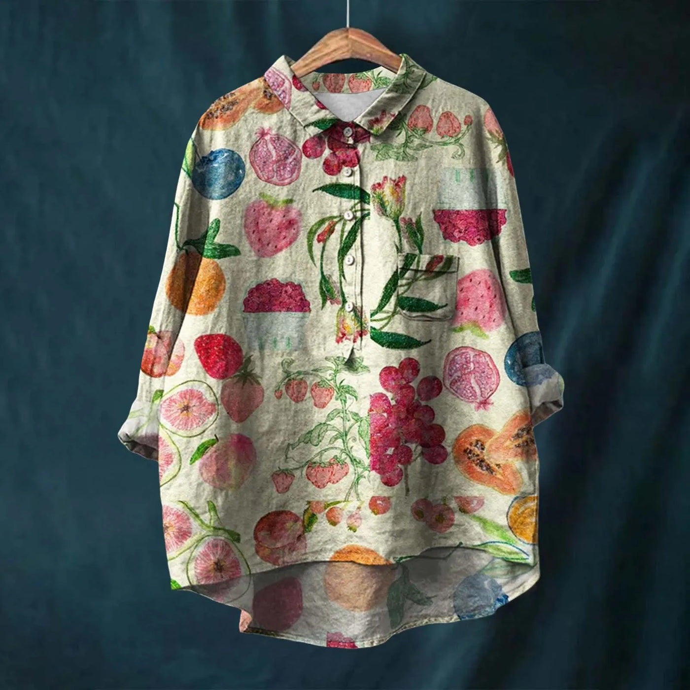 Floral Elegance Women's Shirt by Liesa