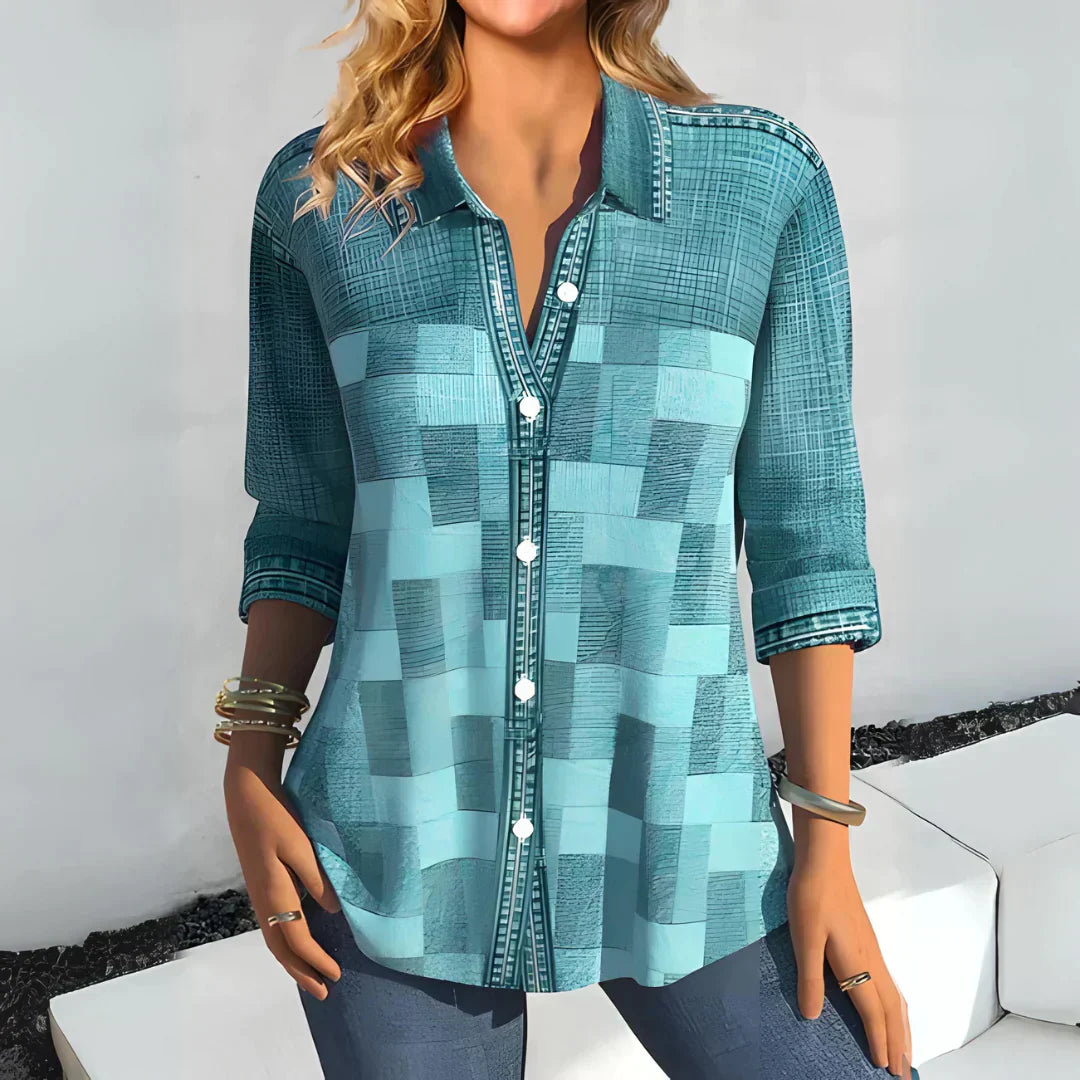 Hazel Vintage Checkered Top