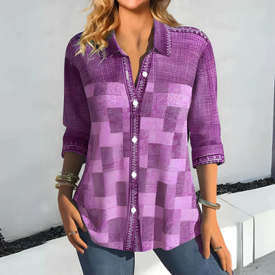 Hazel Vintage Checkered Top