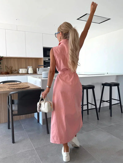 Luzia | Long Denim Maxi Dress