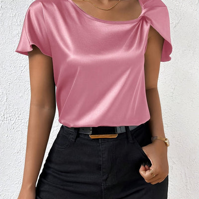 Loretta Stylish Top Featuring Distinctive Shoulder Design