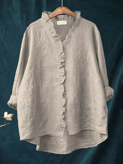 Isla Airy Button-Up Shirt