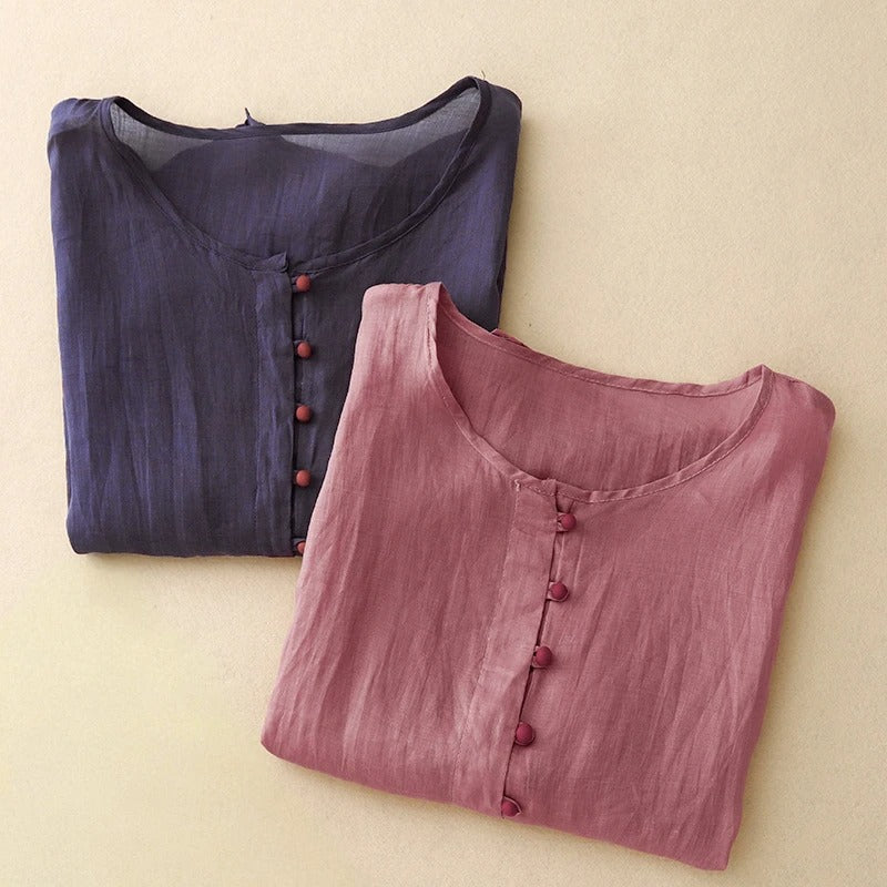 Valeria Linen Top