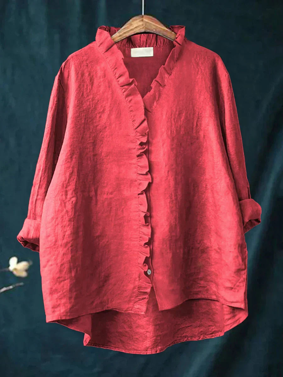 Isla Airy Button-Up Shirt