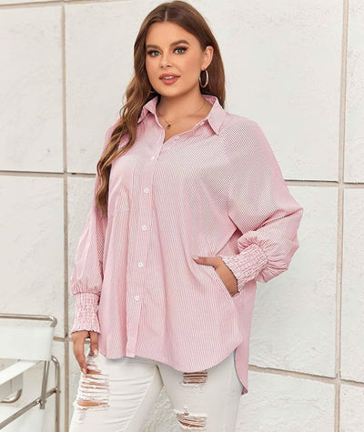 Mid-Length Button-Up Top