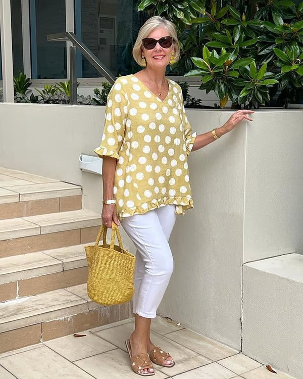 Chic V-Neck Blouse for Women