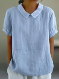 Amalie Casual Fit Collared Top