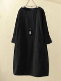 Lyla Corduroy Tunic Dress – Effortless Style with a Vintage Touch