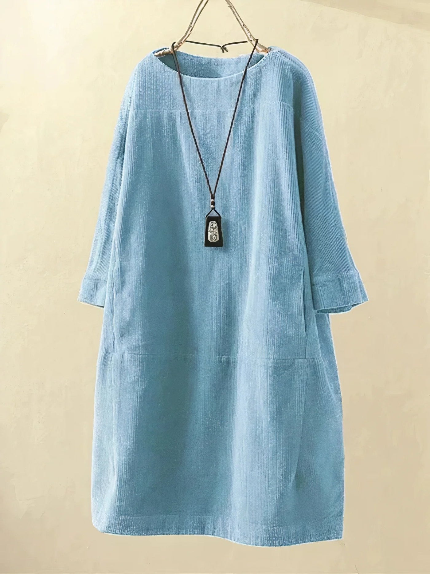 Lyla Corduroy Tunic Dress – Effortless Style with a Vintage Touch