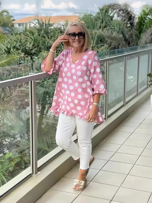 Chic V-Neck Blouse for Women