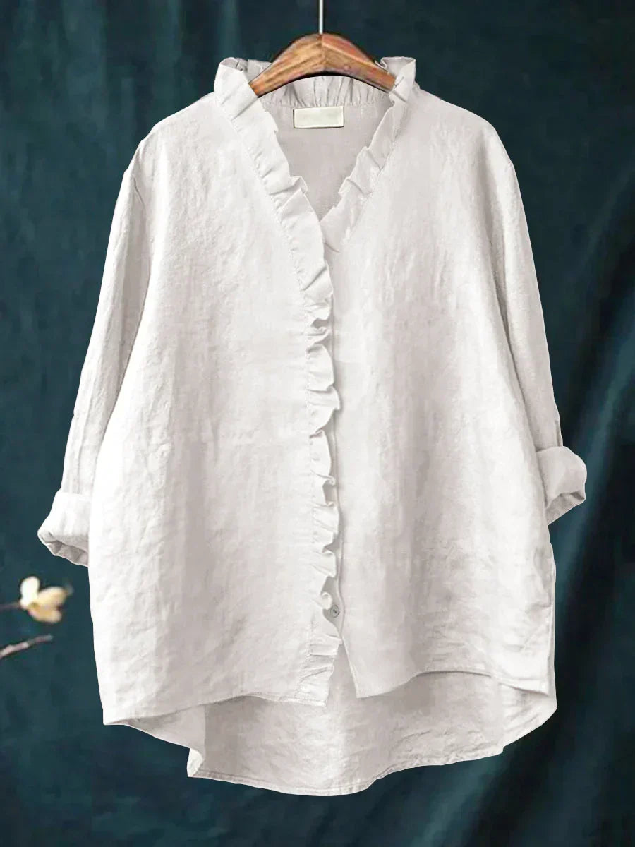Isla Airy Button-Up Shirt