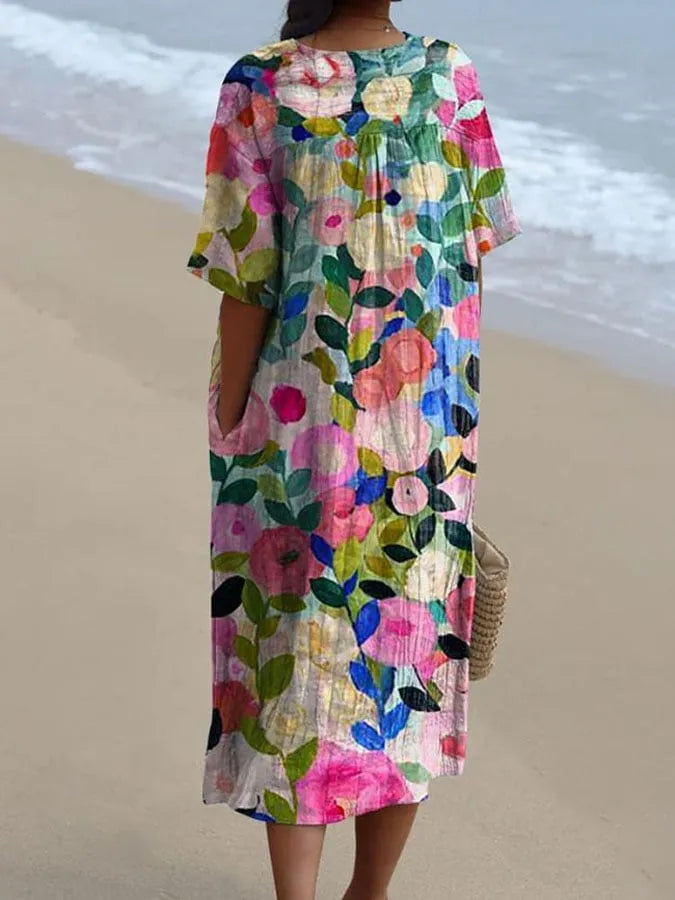 Carina | Vibrant Floral Print Dress