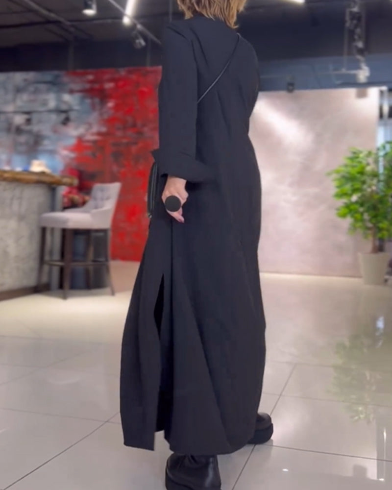Cecille | Flowing Maxi Dress with Side Slit