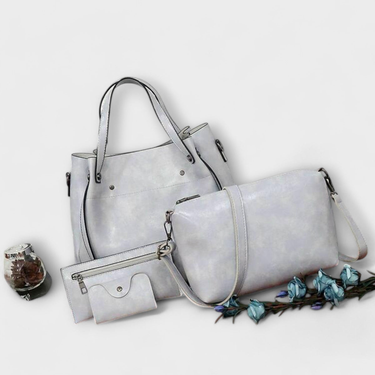 Claire - 4-piece vintage bag set