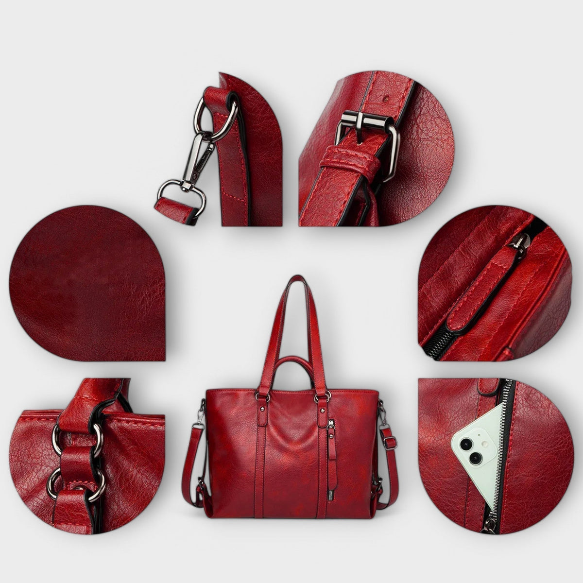 Claire - Large Leather Bag