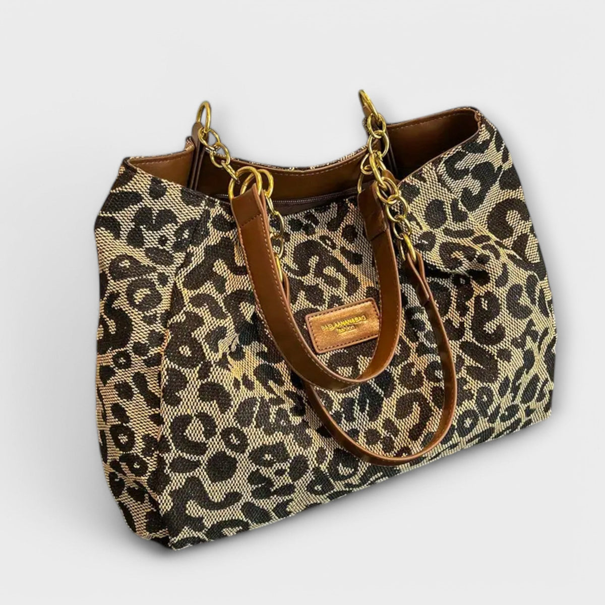 Claire - Leopard Canvas Bag