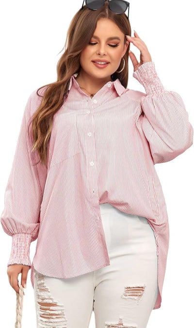 Mid-Length Button-Up Top