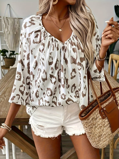 Leopard Print Blouse by Juliana