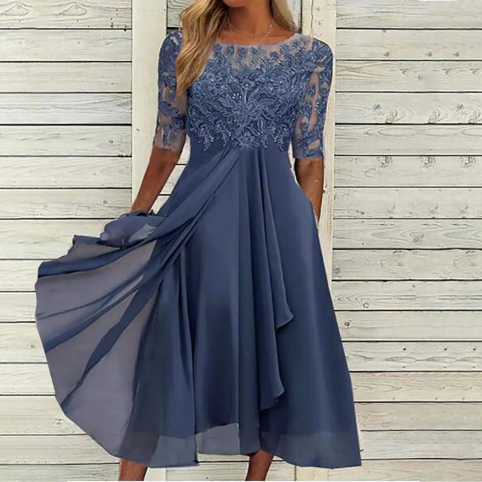 Zoey | Embroidered Lace Dress
