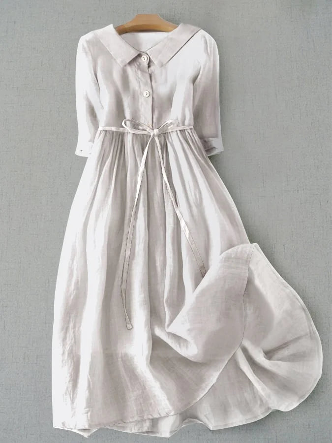 Agapi | Elegant Waist-Tie Dress for a Flattering Fit