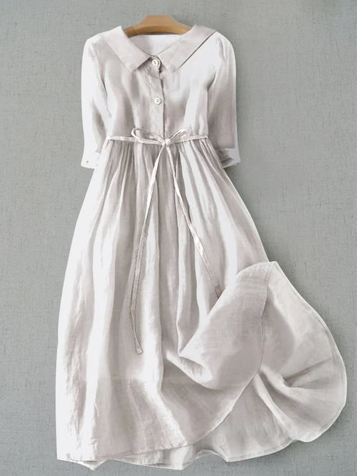 Agapi | Elegant Waist-Tie Dress for a Flattering Fit