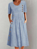 "Lenna | Striped Cotton Midi Dress" can be rewritten as "Lenna | Cotton Midi Dress with Stripes".