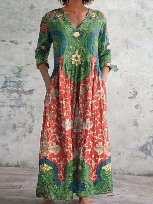 Veronika | Retro Maxi Dress