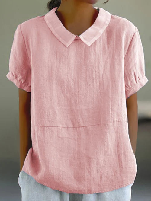 Amalie Casual Fit Collared Top