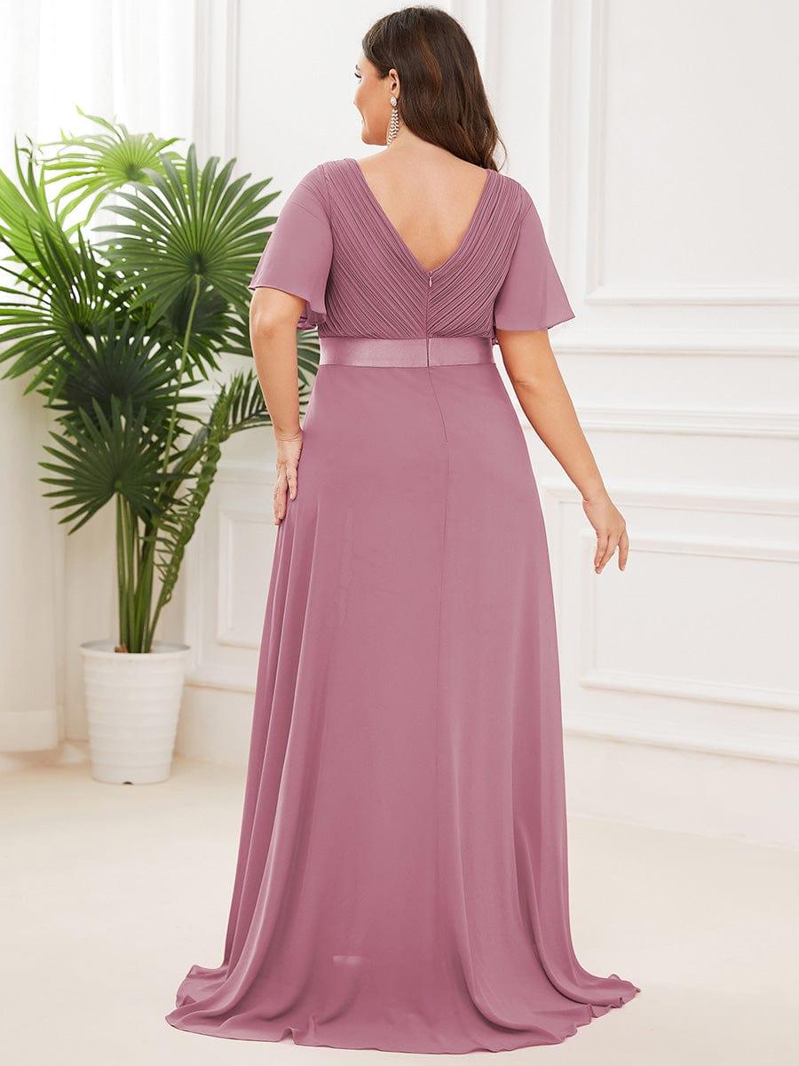 Monique | Elegant Long Bridesmaid Dress with Empire Waist