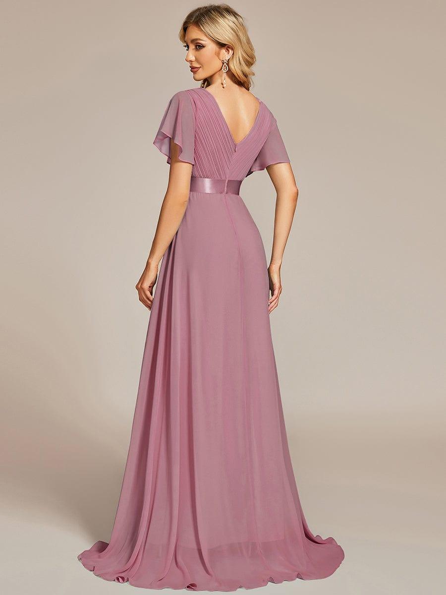 Monique | Elegant Long Bridesmaid Dress with Empire Waist