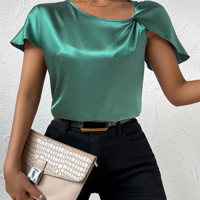 Loretta Stylish Top Featuring Distinctive Shoulder Design