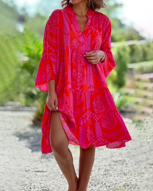 Leda | Bohemian Geometric Dress