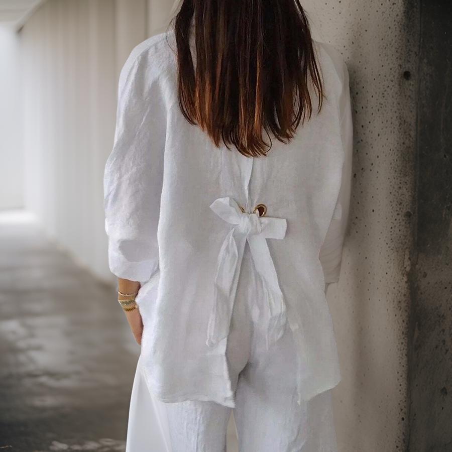 Giulianen Chic Linen Blouse