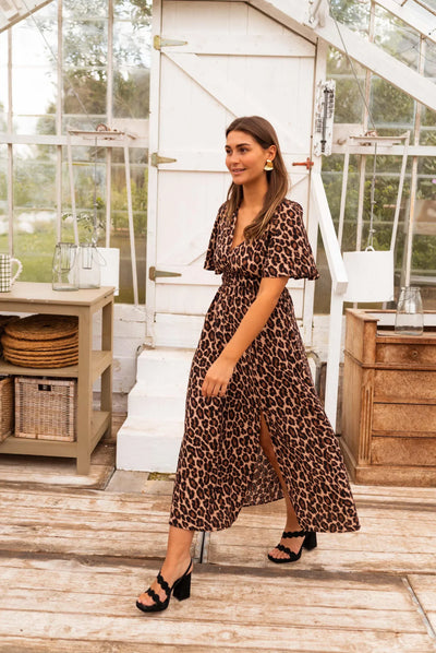 Gaelle | Leopard Print Maxi Dress