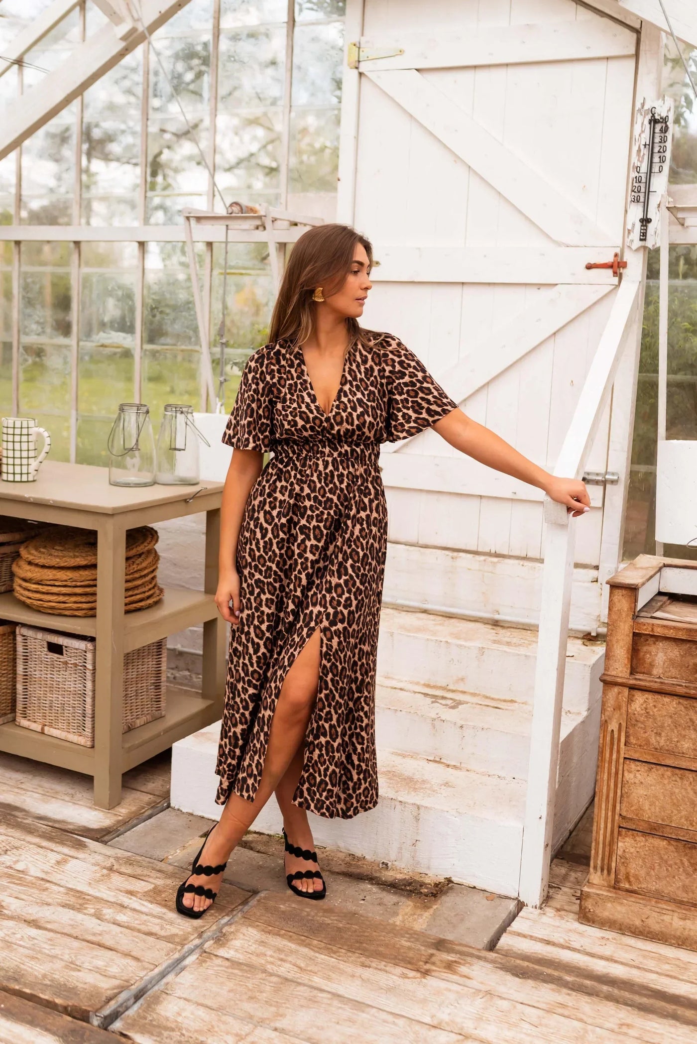 Gaelle | Leopard Print Maxi Dress