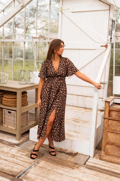 Gaelle | Leopard Print Maxi Dress
