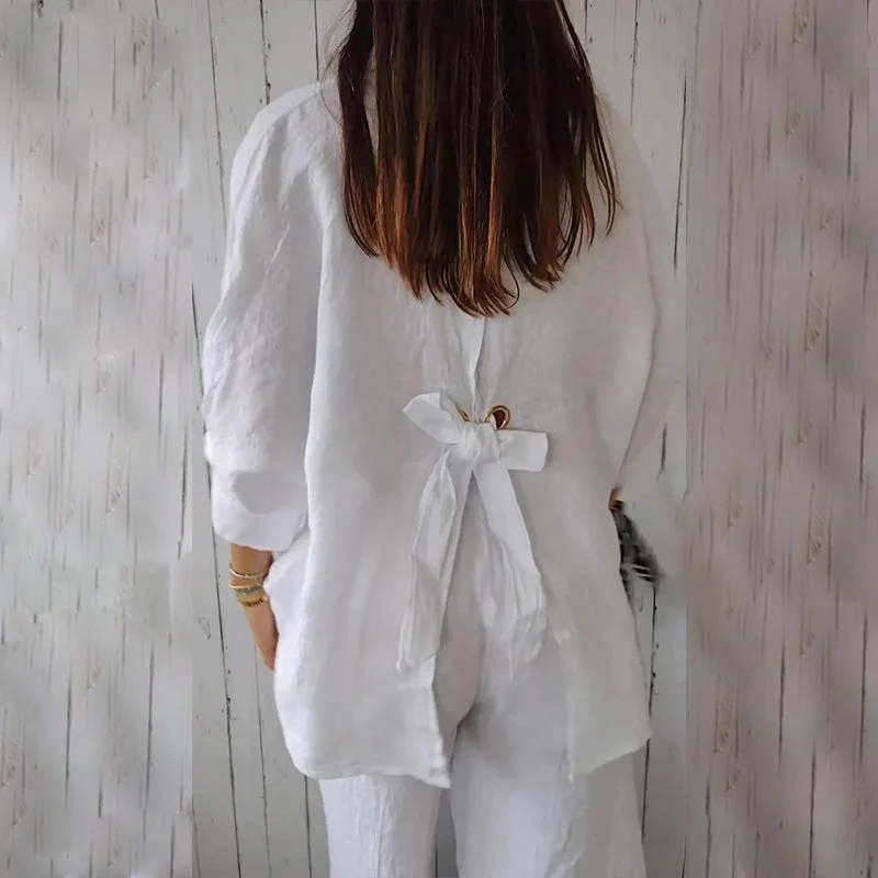 Sophie Linen Blouse – Effortless Style for Every Occasion