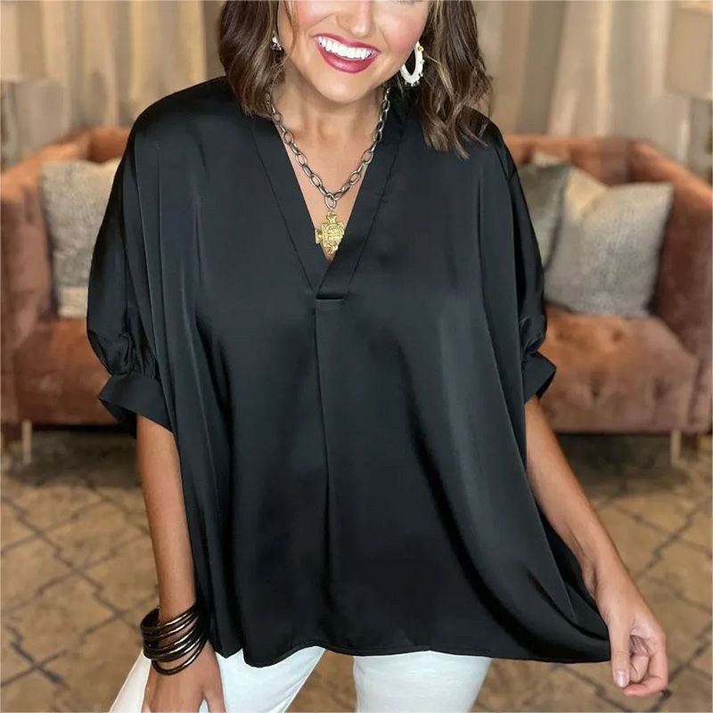 Timeless Silk Satin Blouse for Women