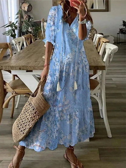 Julie | Bohemian V-Neck Summer Dress