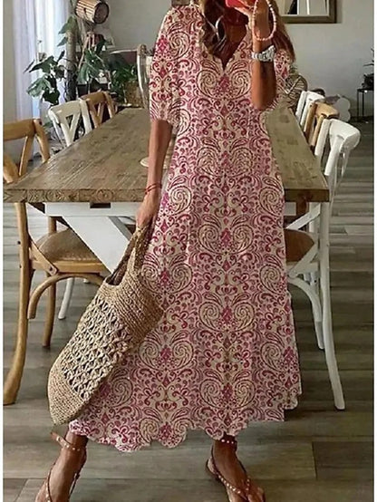 Sophie™ – Boho Tummy-Coverage Summer Dress