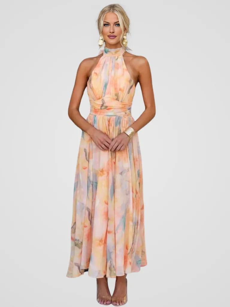Peppa | Floral Print Midi Dress